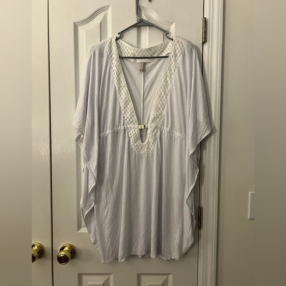 NWT Jones New York Womens Medium Cover Up White Swim - Picture 1 of 7